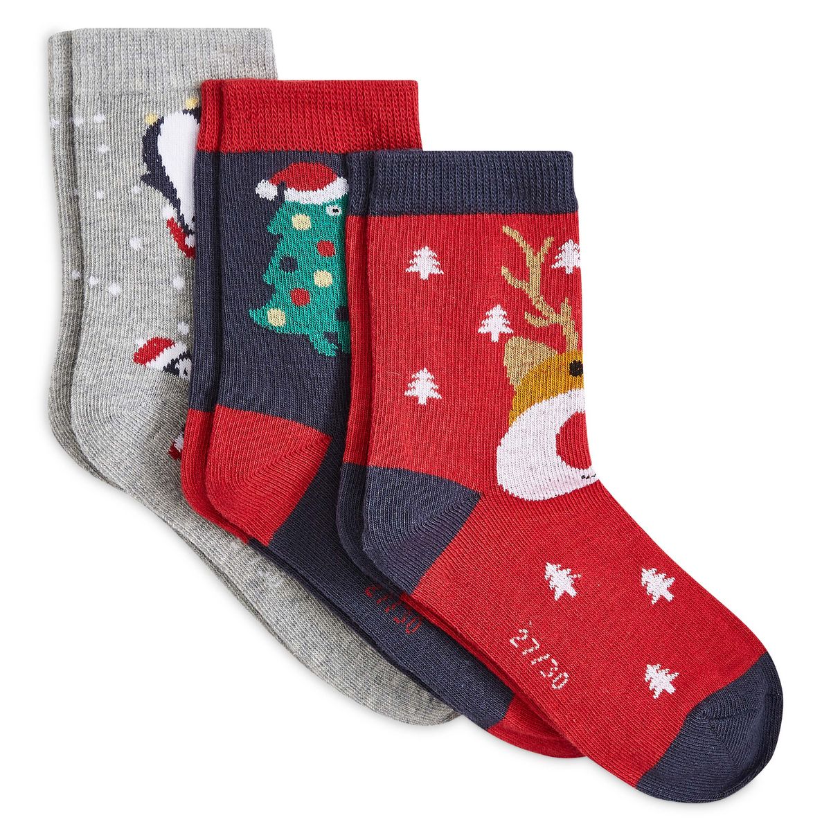 IN EXTENSO Lot de 3 paires de chaussettes fantaisies garçon