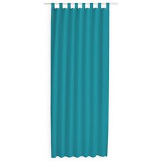 TODAY Rideau à pattes prêt à poser en polyester 140x260 cm (Bleu vert)