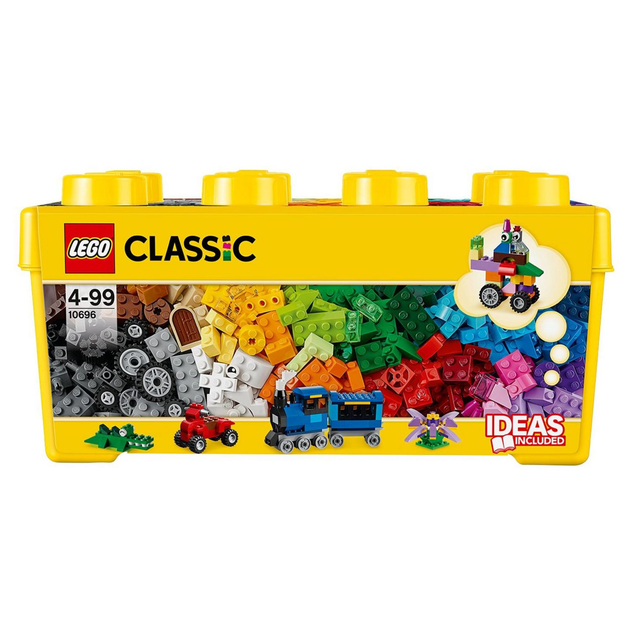 Boite rangement Lego Jaune 25 x 25 x 18 cm ?