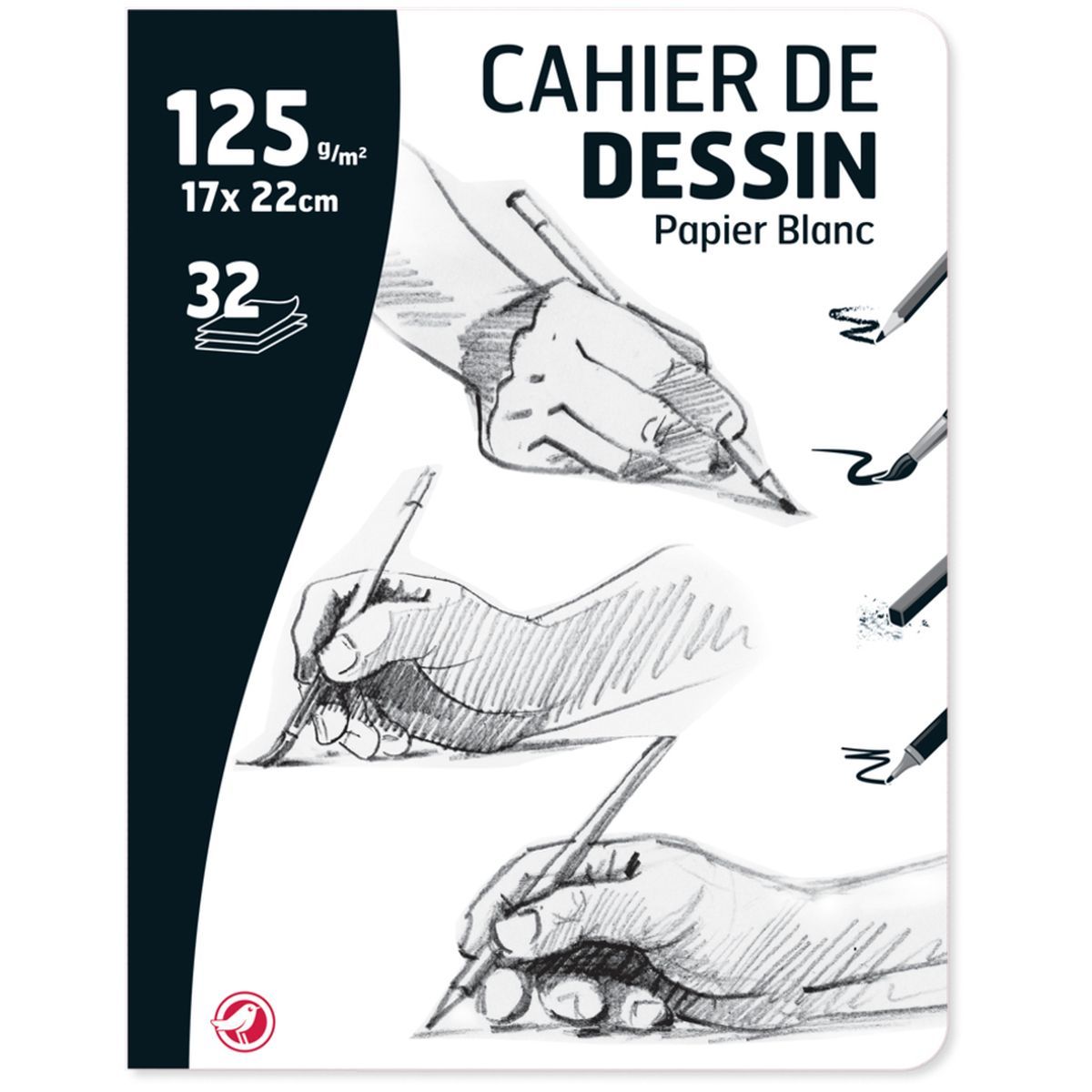 cahier a dessin feuille blanche - Achat en ligne