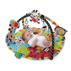 Bright Starts Tapis D Eveil Spots Stripes Safari Pas Cher A Prix Auchan
