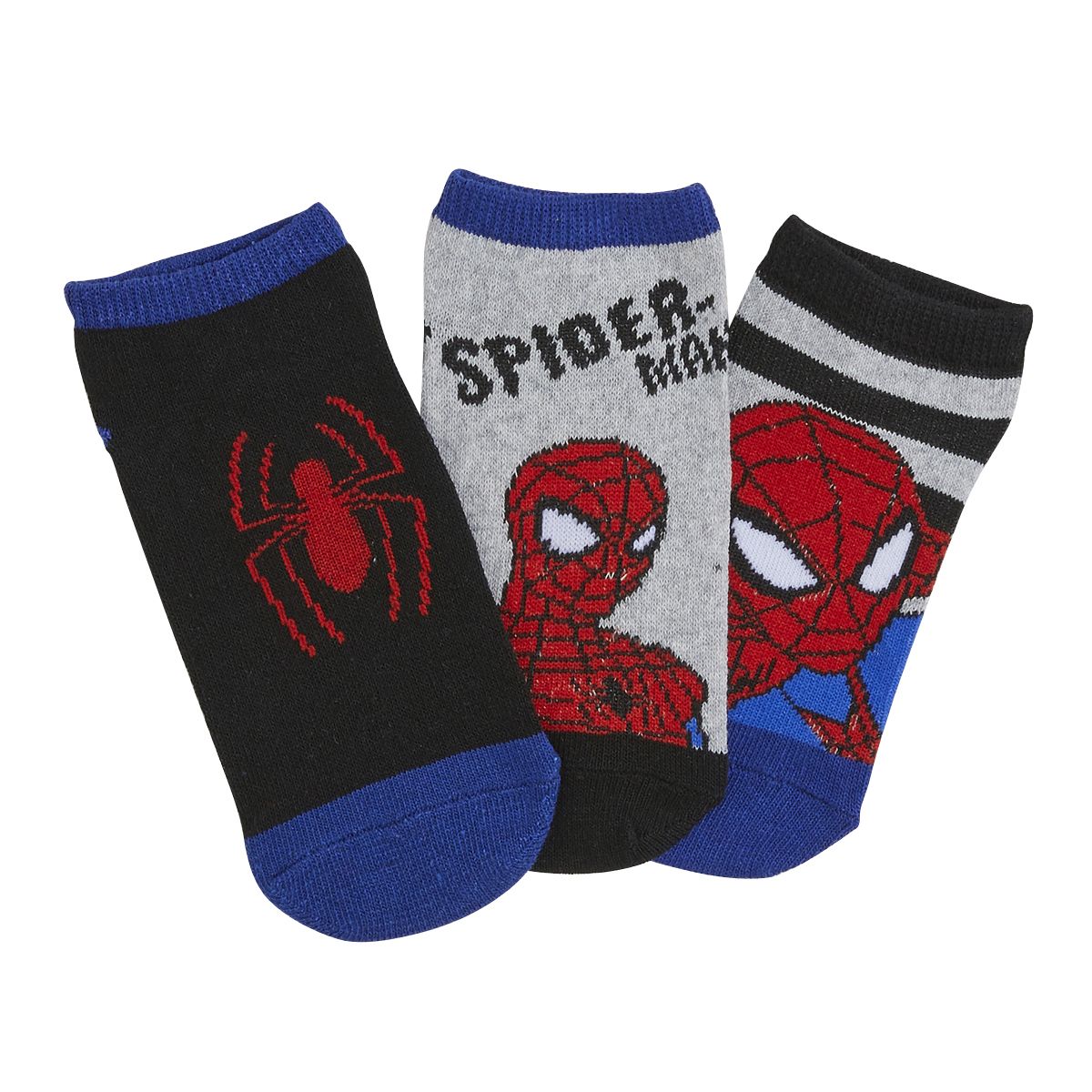 Lot de 3 paires de chaussettes Spider-Man chaussettes enfant