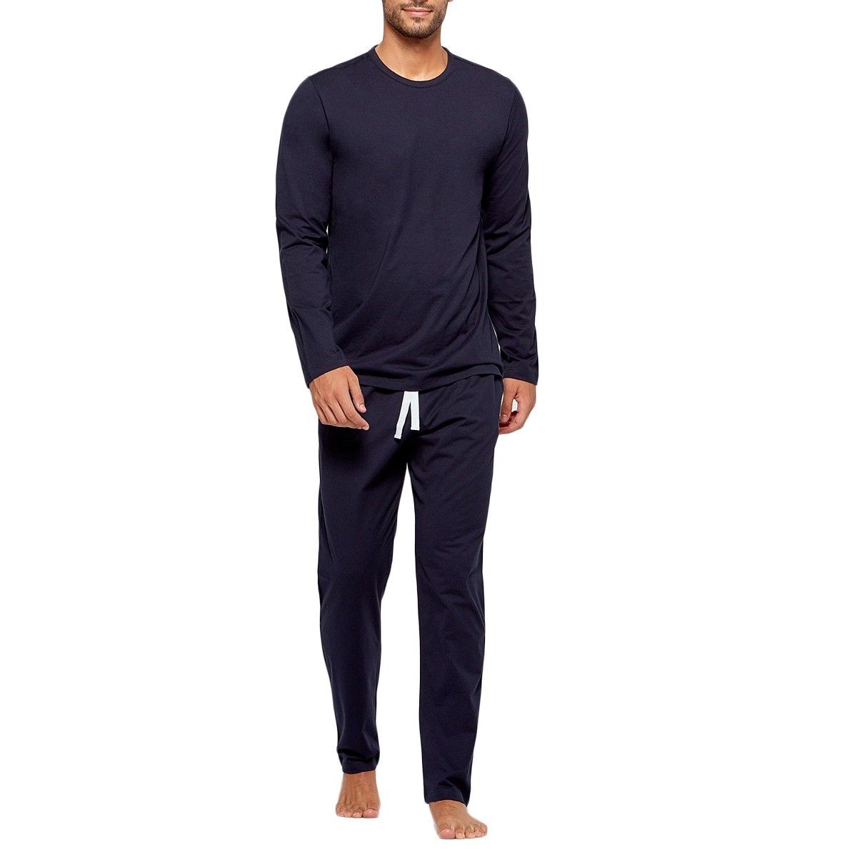 Pyjama homme long en coton organique