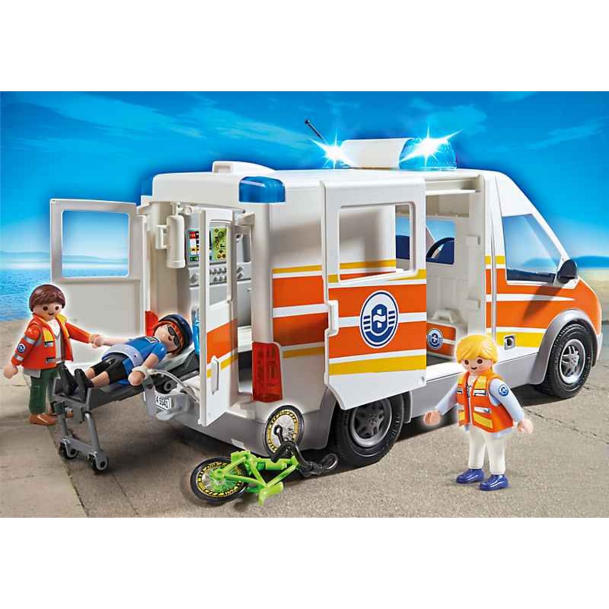 PLAYMOBIL 5541 Ambulance avec secouriste pas cher 