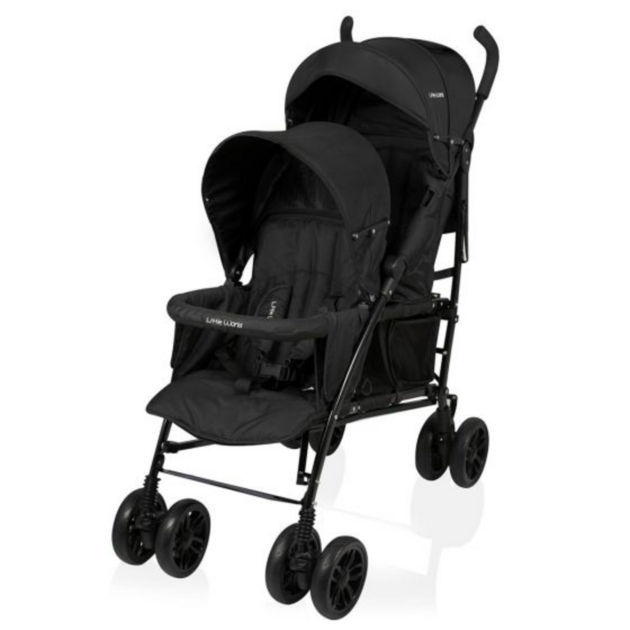 LITTLE WORLD Poussette double compacte Twing pas cher Auchan