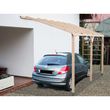 Carport bois adossable 15 m² 1 voiture