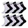 FILA Lot de 12 Paires de Chaussettes Tennis homme. Coloris disponibles : Noir