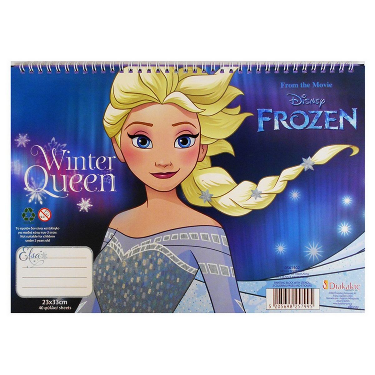 Cahier La Reine des Neiges livre de coloriage Stickers Regle Pochoir