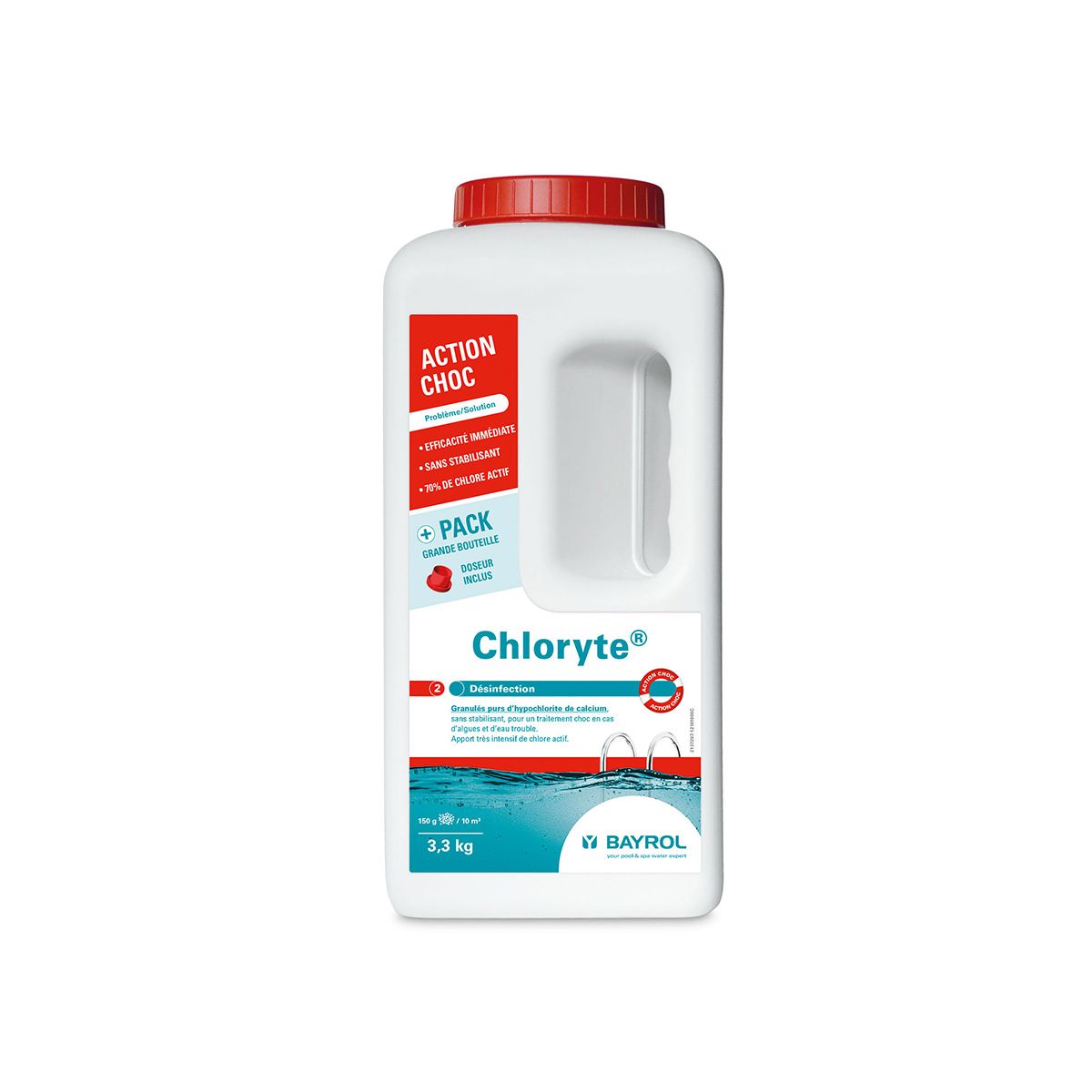 Bayrol Chlore choc sans stabilisant Chlorythe 3,30 kg - Bayrol