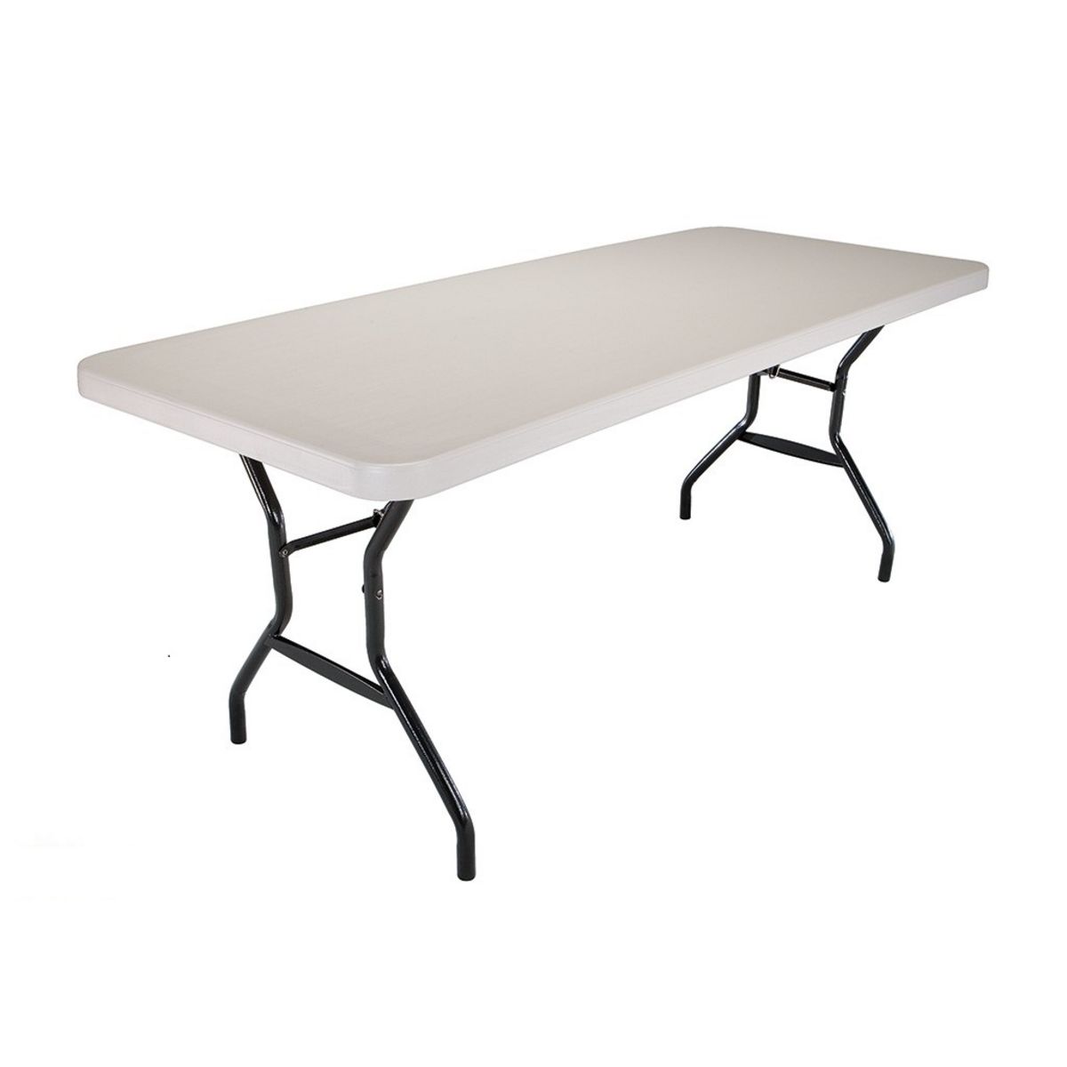 Table de jardin pliante 180x74x74cm résine blanc pas cher 