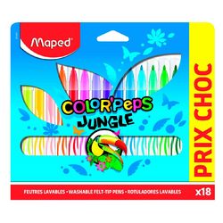 MAPED Lot de 18 feutres de coloriage lavables Color'Peps Monster pas cher 