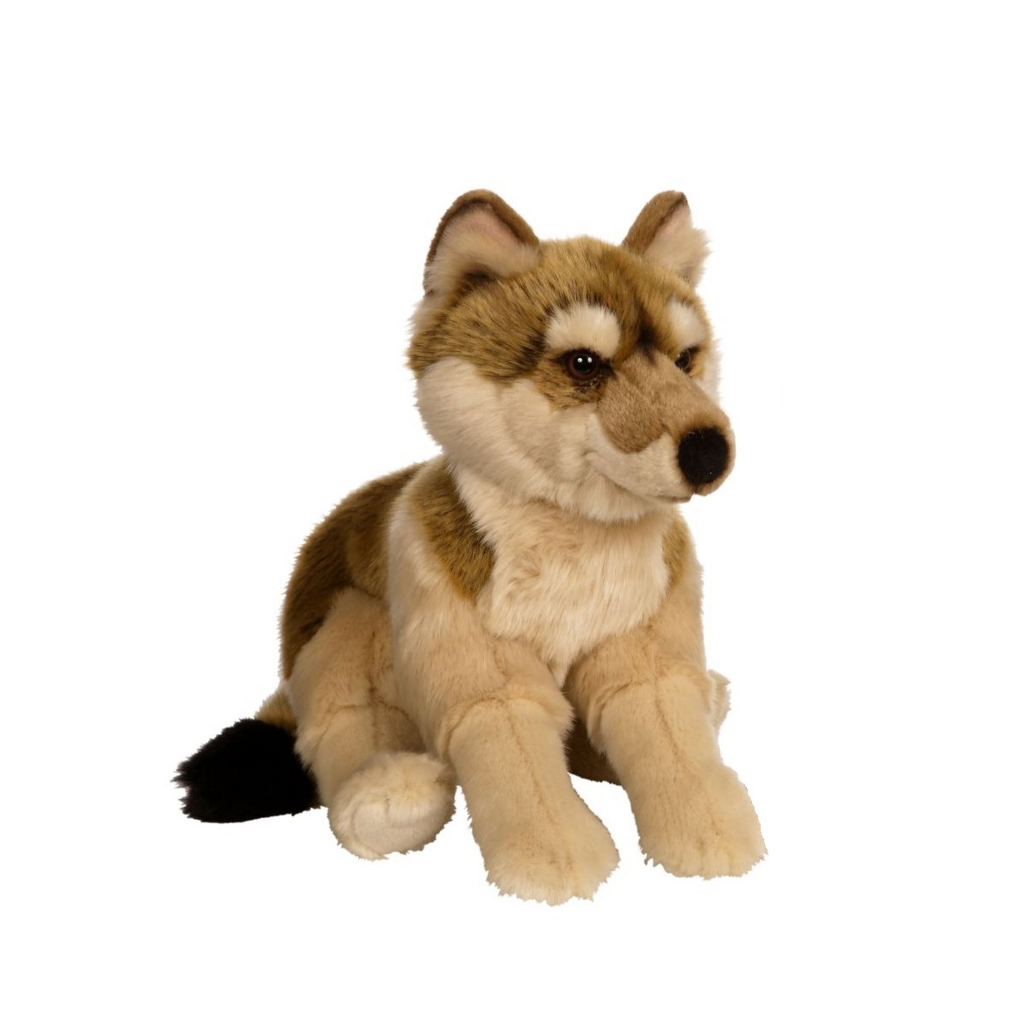 Peluche loup Miyoni allongé 28 cm