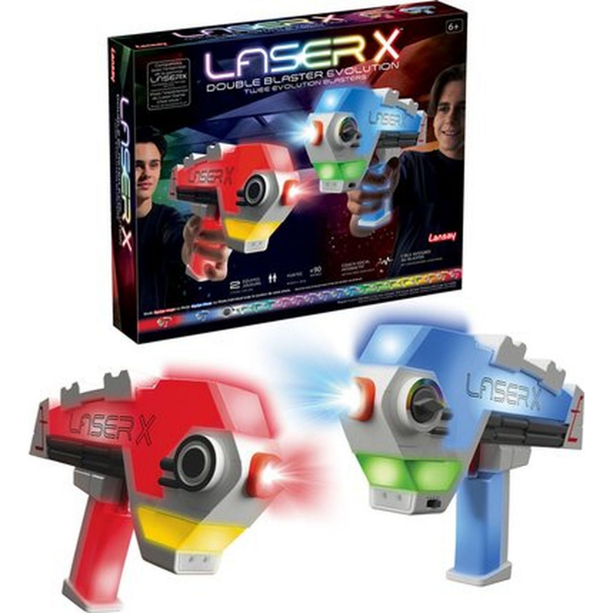 Promo Pistolet Laser X Double Blaster évolution Lansay chez ATAC