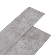 Planches de plancher PVC 5,02 m² 2 mm Autoadhesif Gris terre