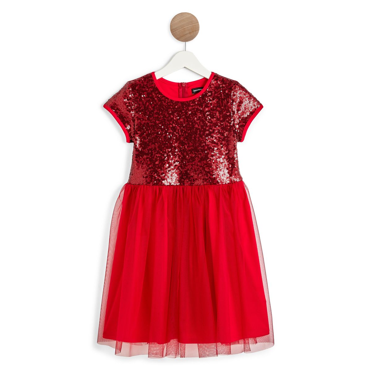 INEXTENSO Robe sequins en tulle fille pas cher Auchan