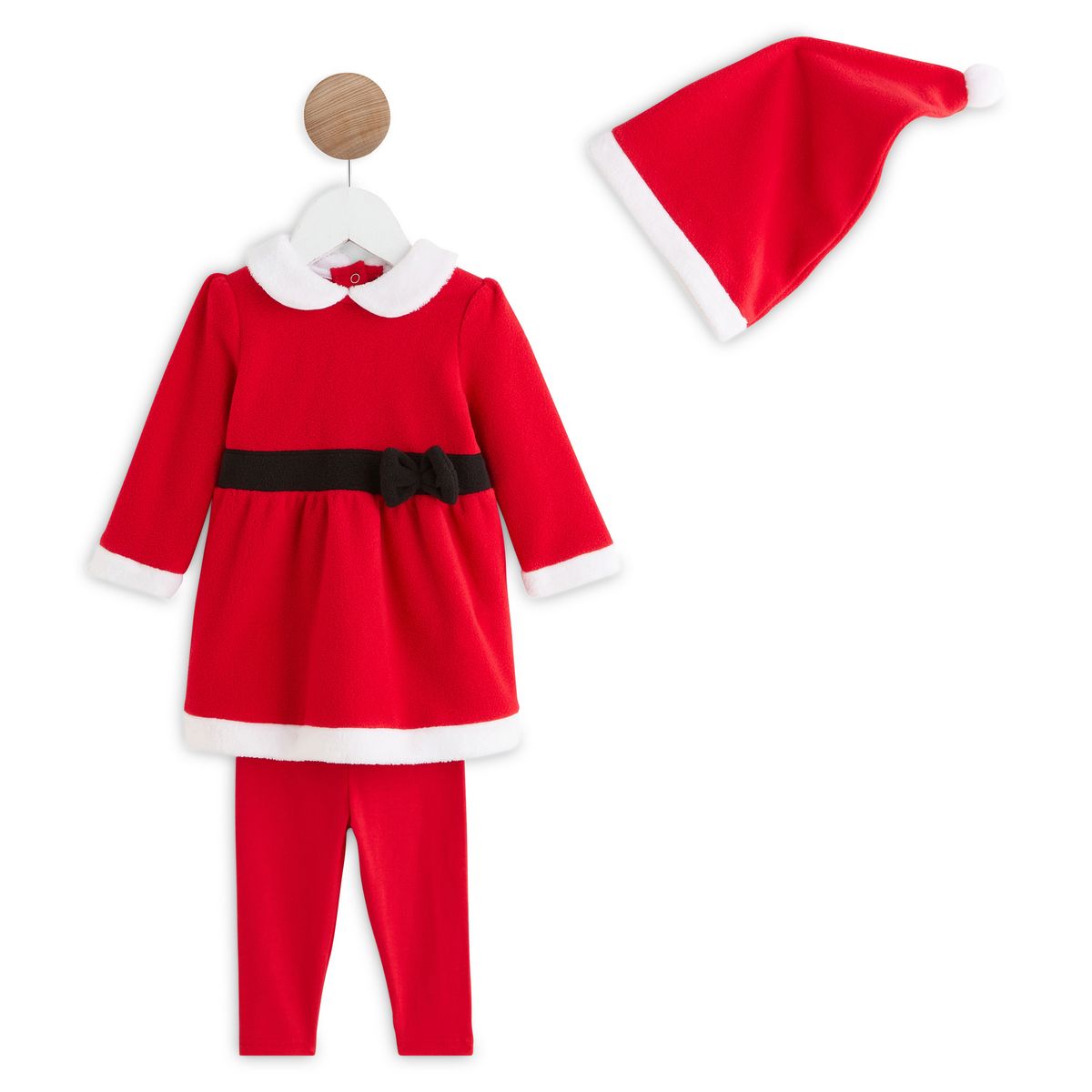 Robe de Noël bébé, tenue de Noël bébé fille, tenue de père Noël