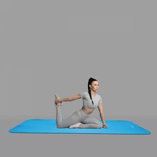 Tapis de yoga, de gym, d'exercices 182 x 117  X 1 cm (Bleu)