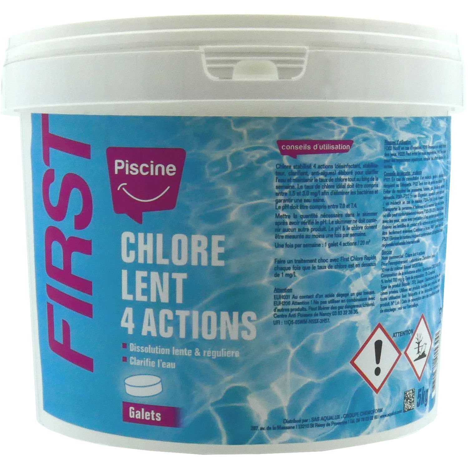 ▷ Achat Chlore piscine pas cher. Prix galet choc, lent. Spa multifonction