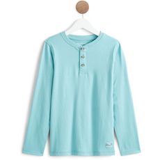 IN EXTENSO T-shirt manches longues col tunisien garçon (Turquoise)