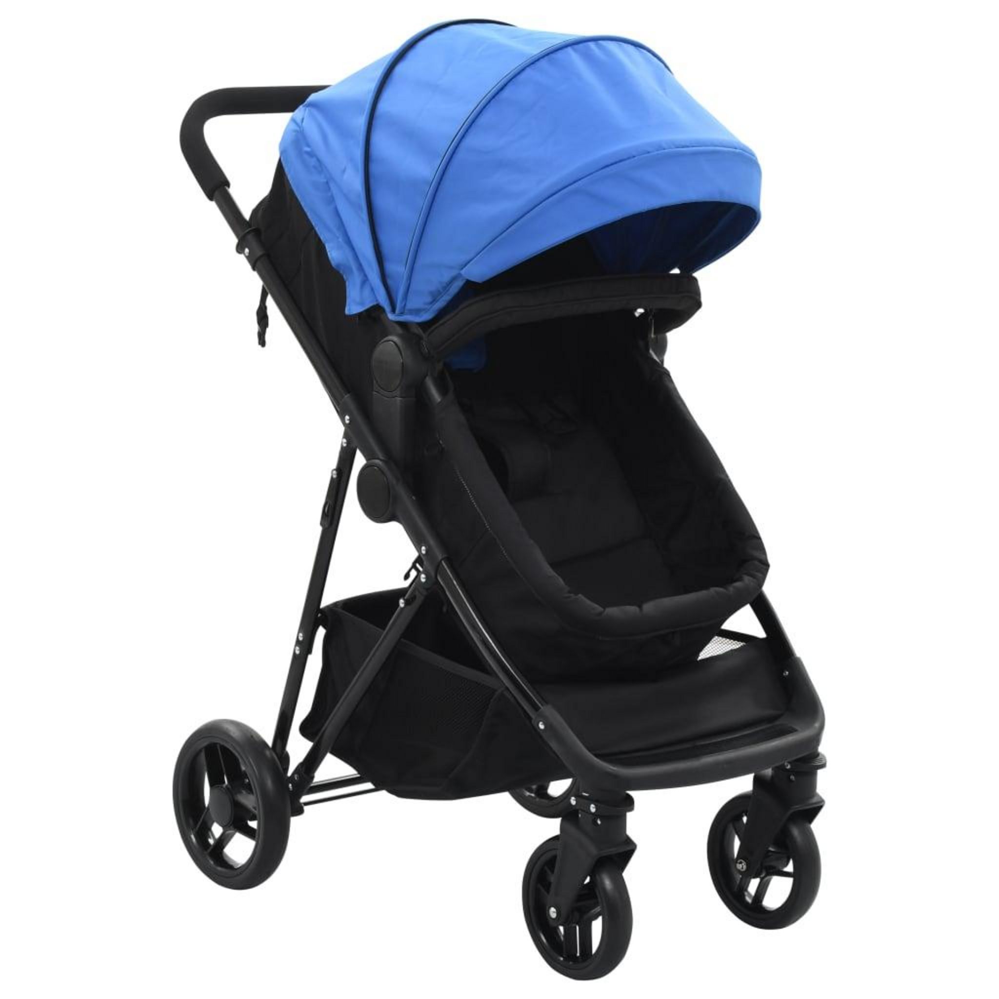 Kinderkraft Landau 2 en 1 avec système de voyage, poussette pliable