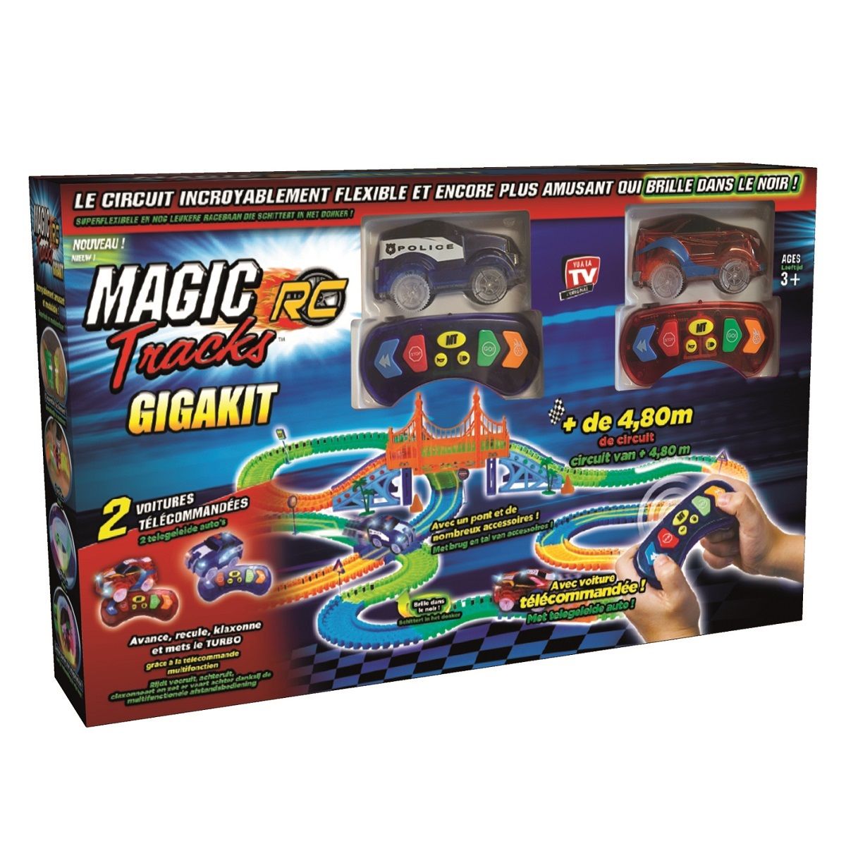 Dotopon® Magic Tracks MAGIC BEND TRACKS Voiture pour un circuit encore plus  incroyablement amusant(1pc) - Vu à la Télé - Cdiscount Jeux - Jouets