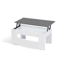 Table basse relevable MAO (Blanc/gris)