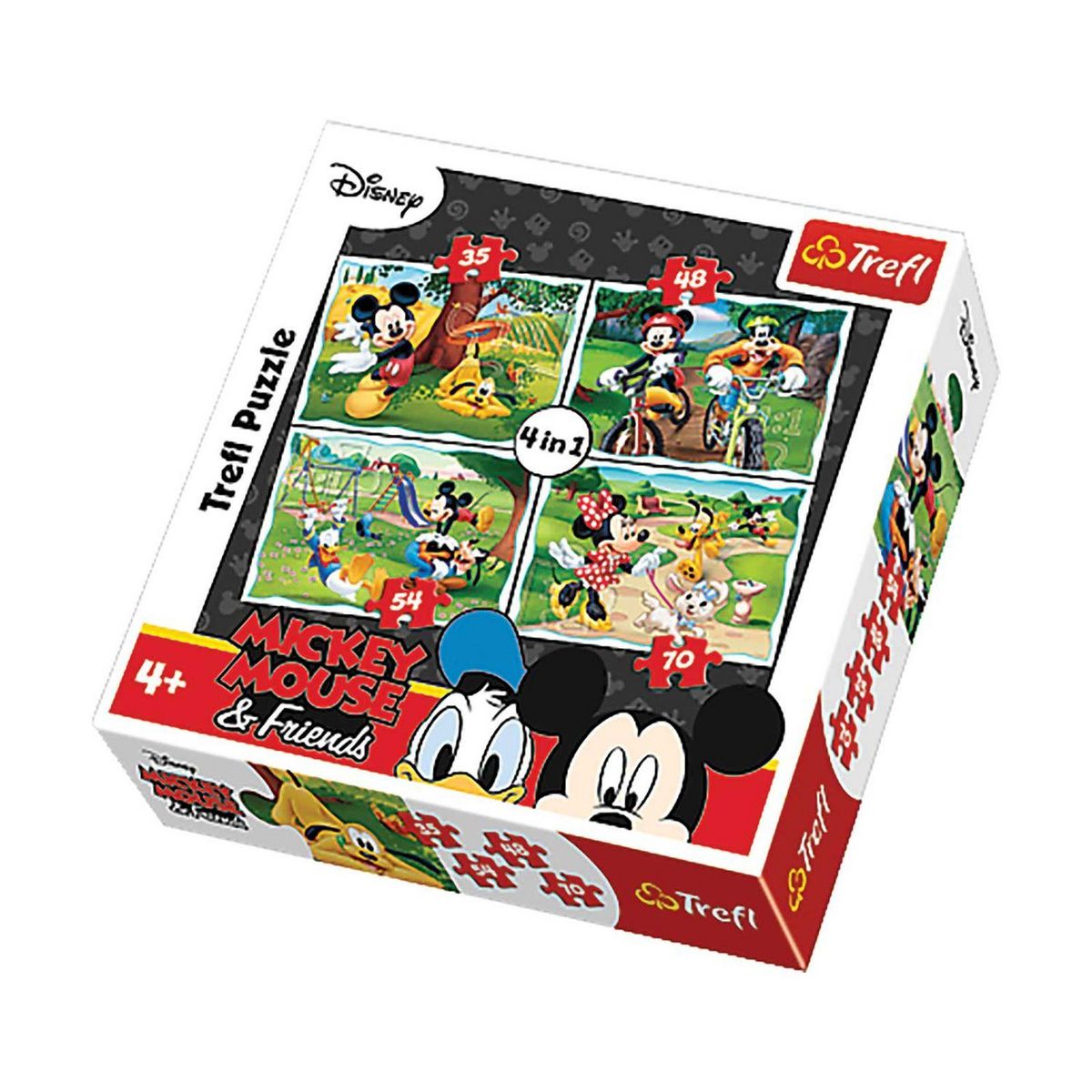 Imagin 4 Puzzles Mickey - + 4 ans - 35/48/54/70 pièces