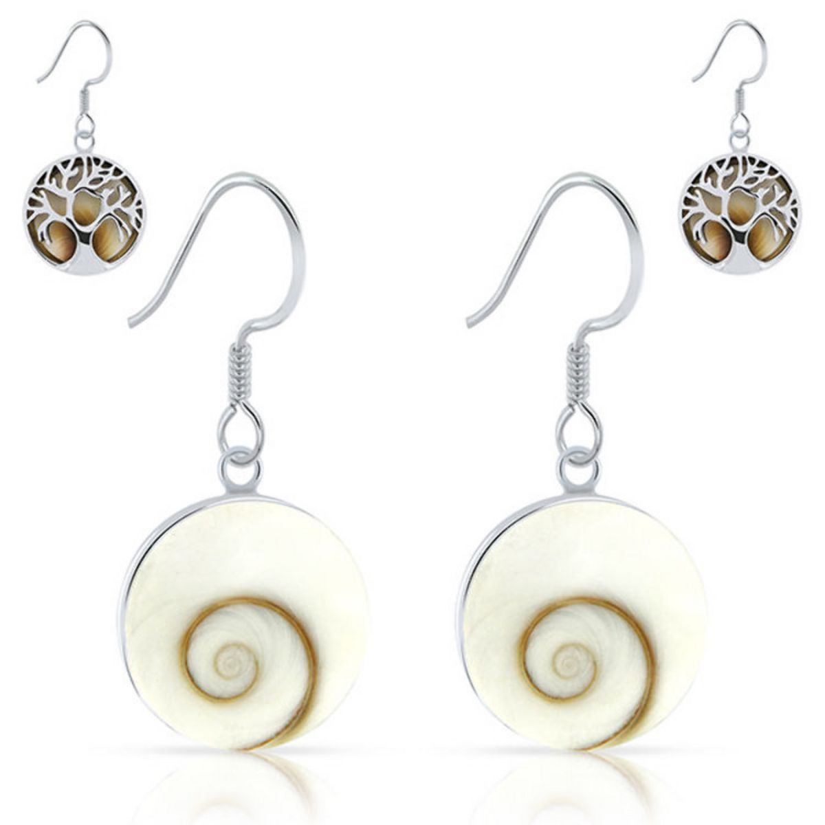 La Vie En Or Auchan Boucle D Oreille PLANETYS Boucles d'Oreilles Arbre de Vie en Argent 925/1000 Oeil de Sainte  Lucie pas cher à prix Auchan