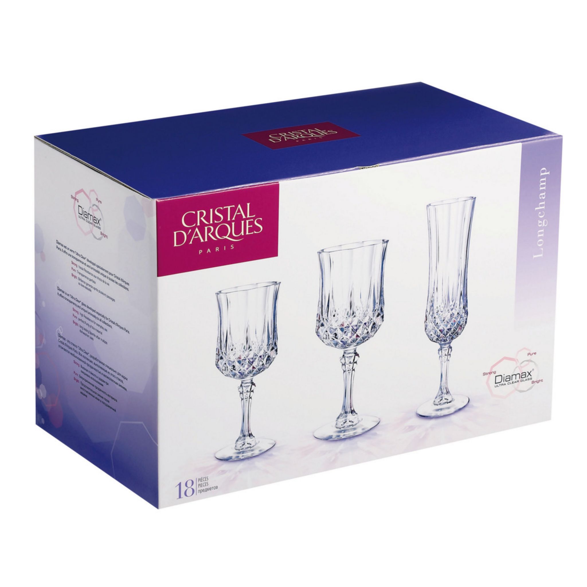 Service 18 pièces de verres en cristal