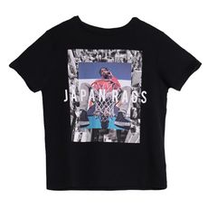  T-shirt noir garçon Japan Rags JayBo (Noir)