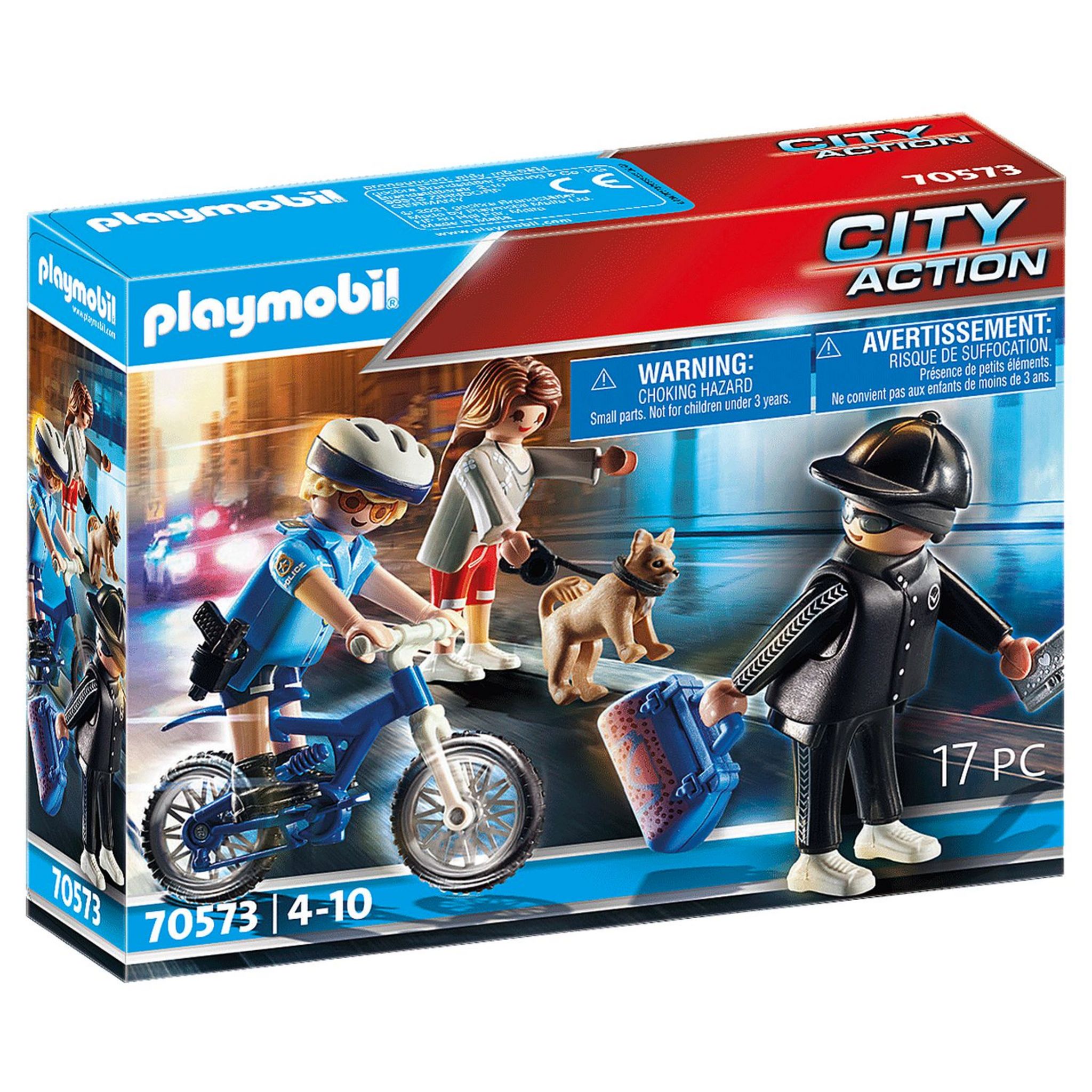 Playmobil 70575 City Action : Camion de bandits et policier - Jeux et  jouets Playmobil - Avenue des Jeux