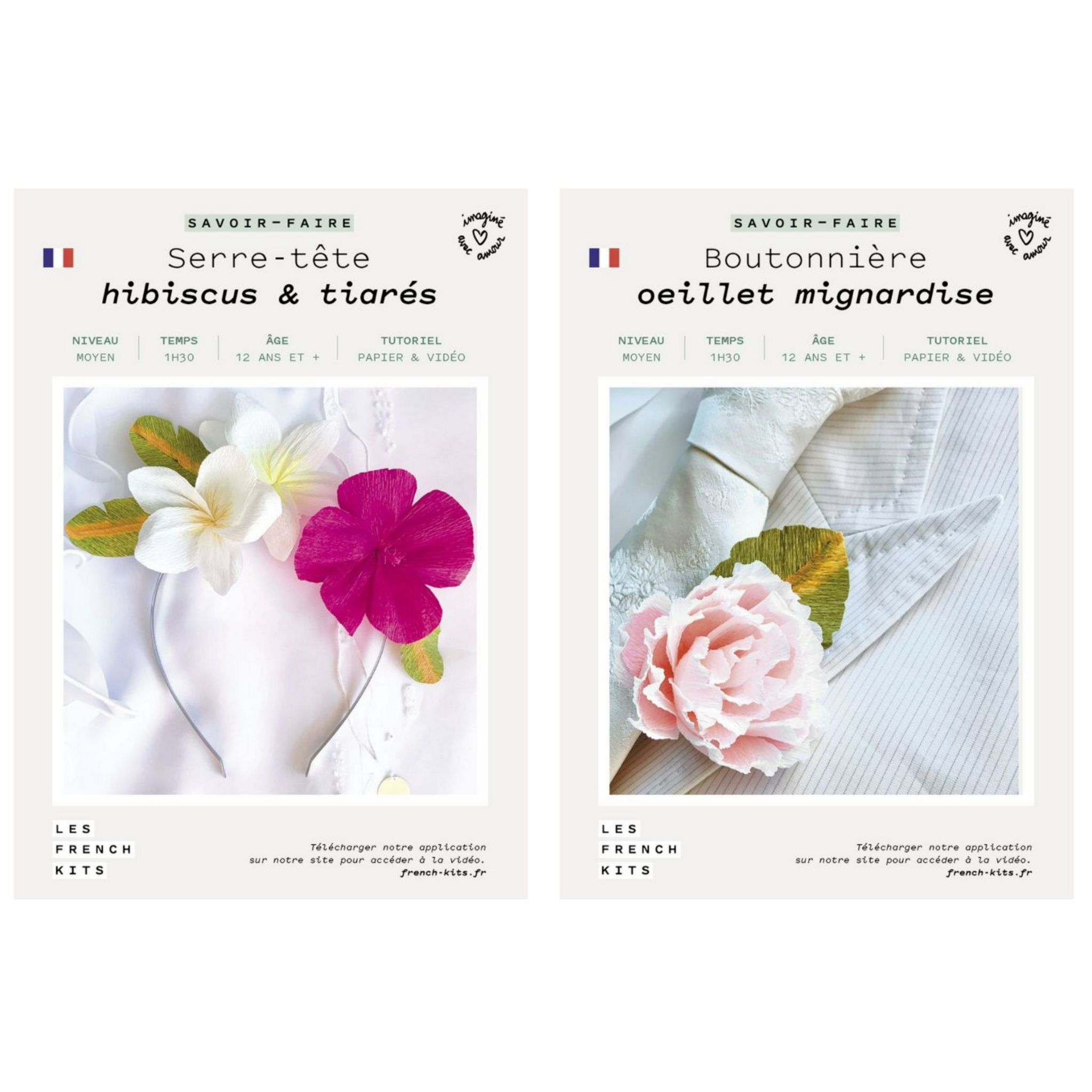 Youdoit Coffret DIY papier - Mariage - 1 Serre-Tête floral + 1 Boutonnière  pas cher à prix Auchan