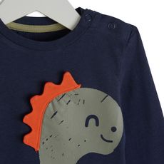 IN EXTENSO T-shirt manches longues dinosaures bébé garçon (Bleu marine)