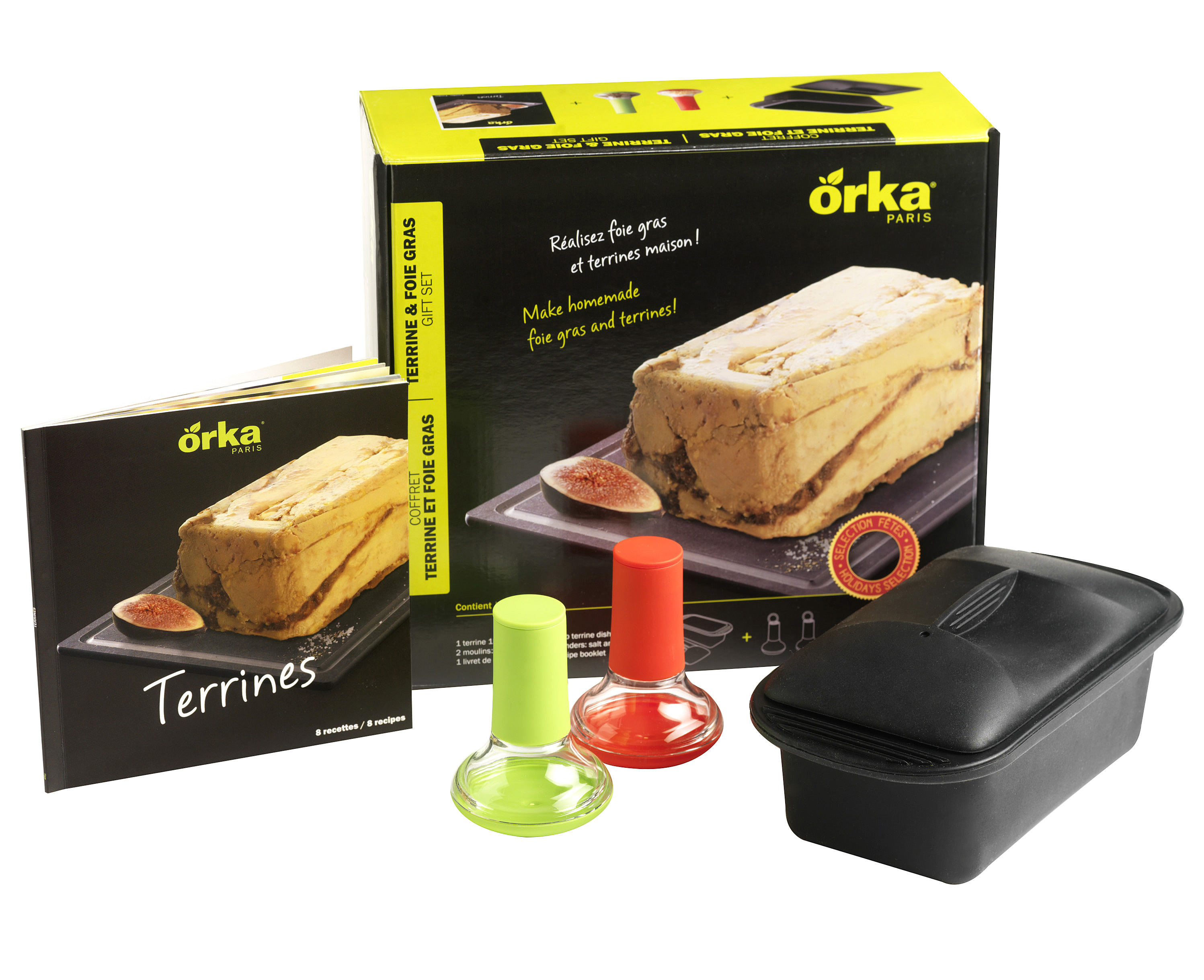 Kit Réussir son foie gras terrine silicone et presse livre