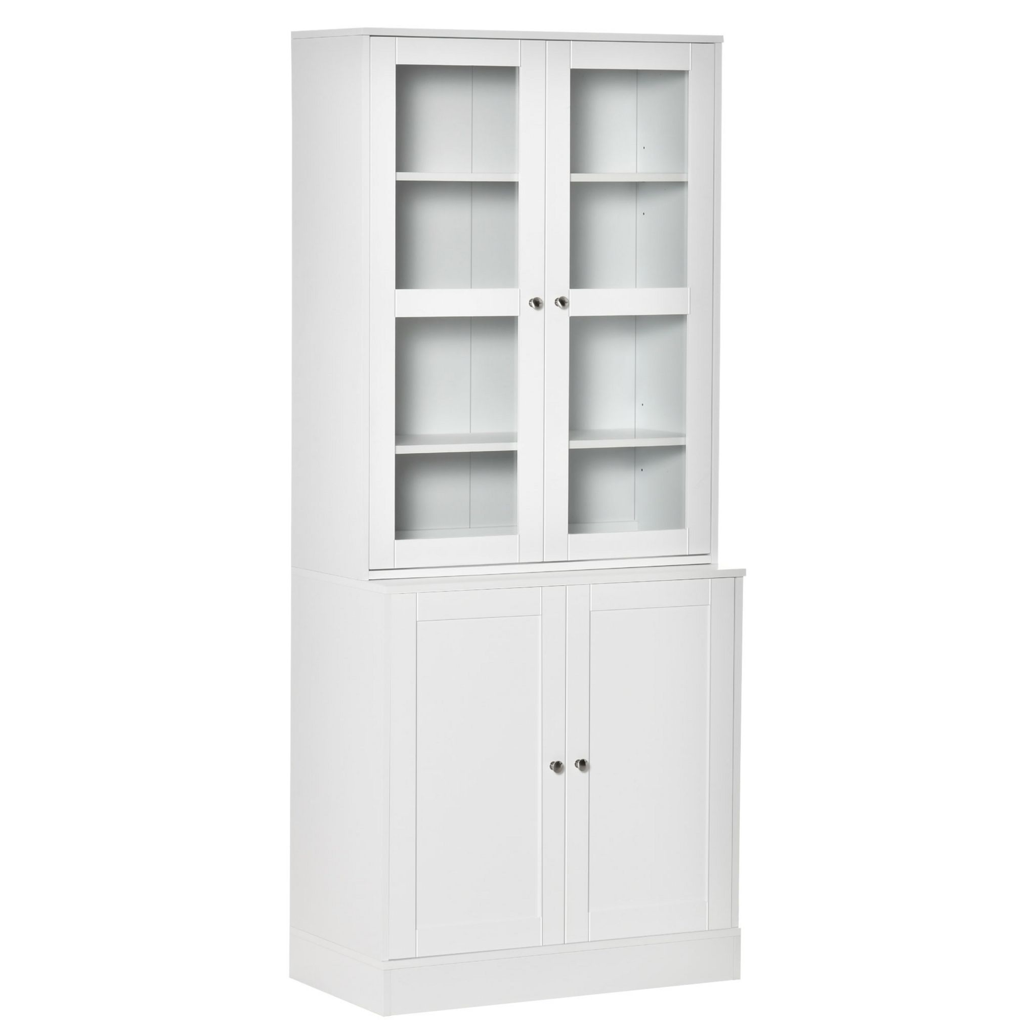 Armoire vitrine en bois MDF noir 4 tiroirs 1 porte et 2 etageres