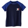 IN EXTENSO T-shirt manches courtes coupe du monde de foot France enfant . Coloris disponibles : Bleu