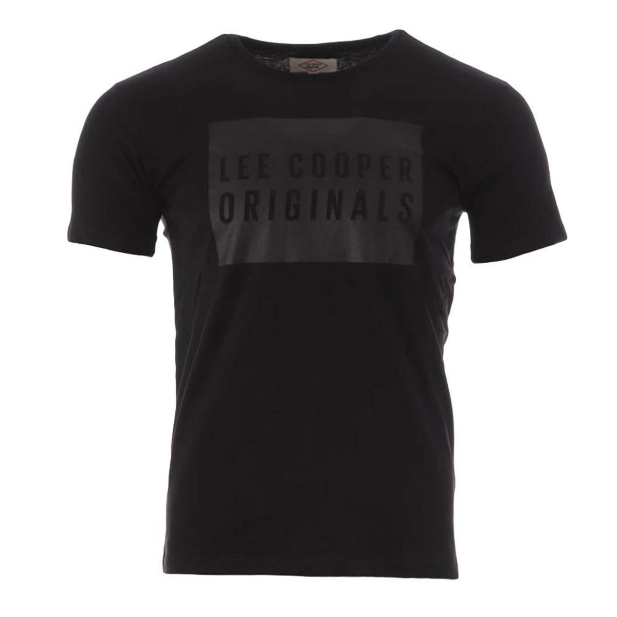  T-shirt Noir Homme Lee Cooper Opol