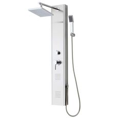 SCHÜTTE Panneau de douche avec mitigeur a levier TAHITI Inox
