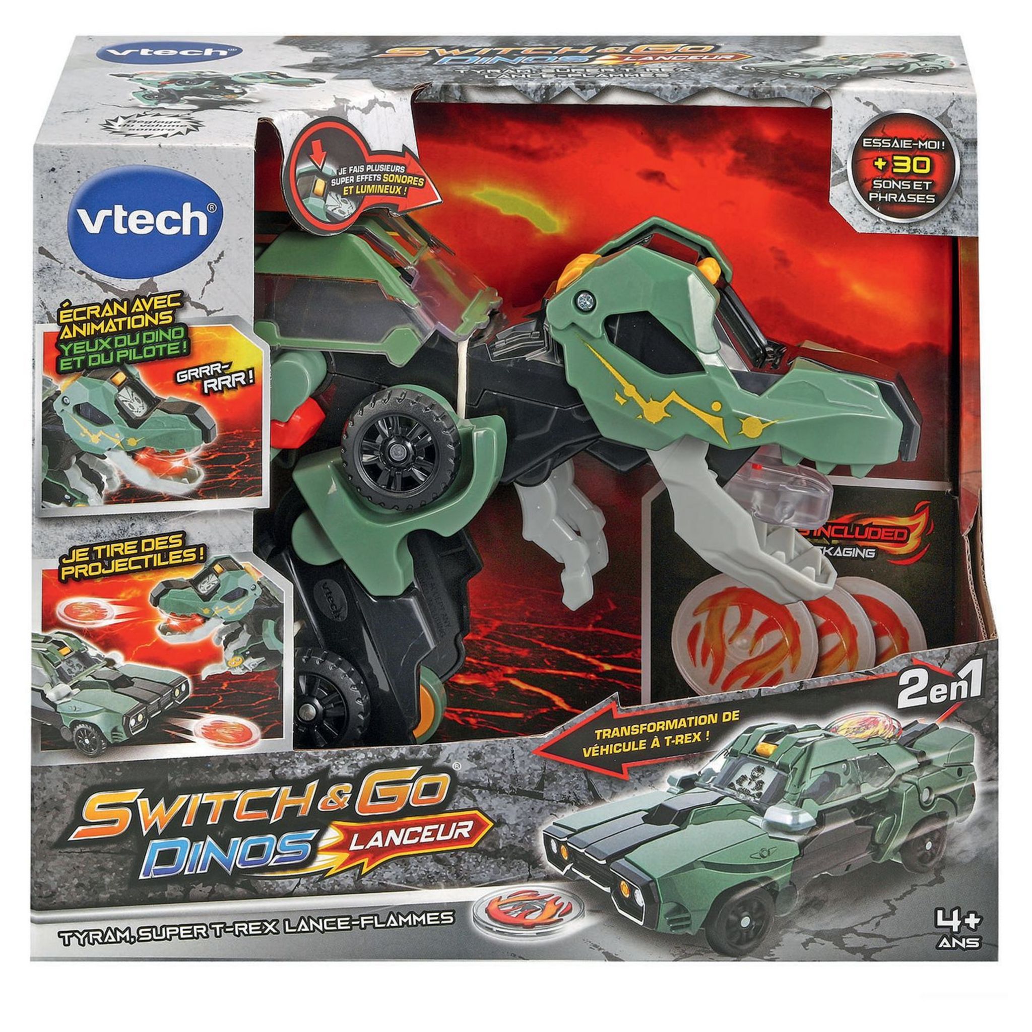 VTECH Switch and Go Dinos lanceur Tyram Super T Rex pas cher 