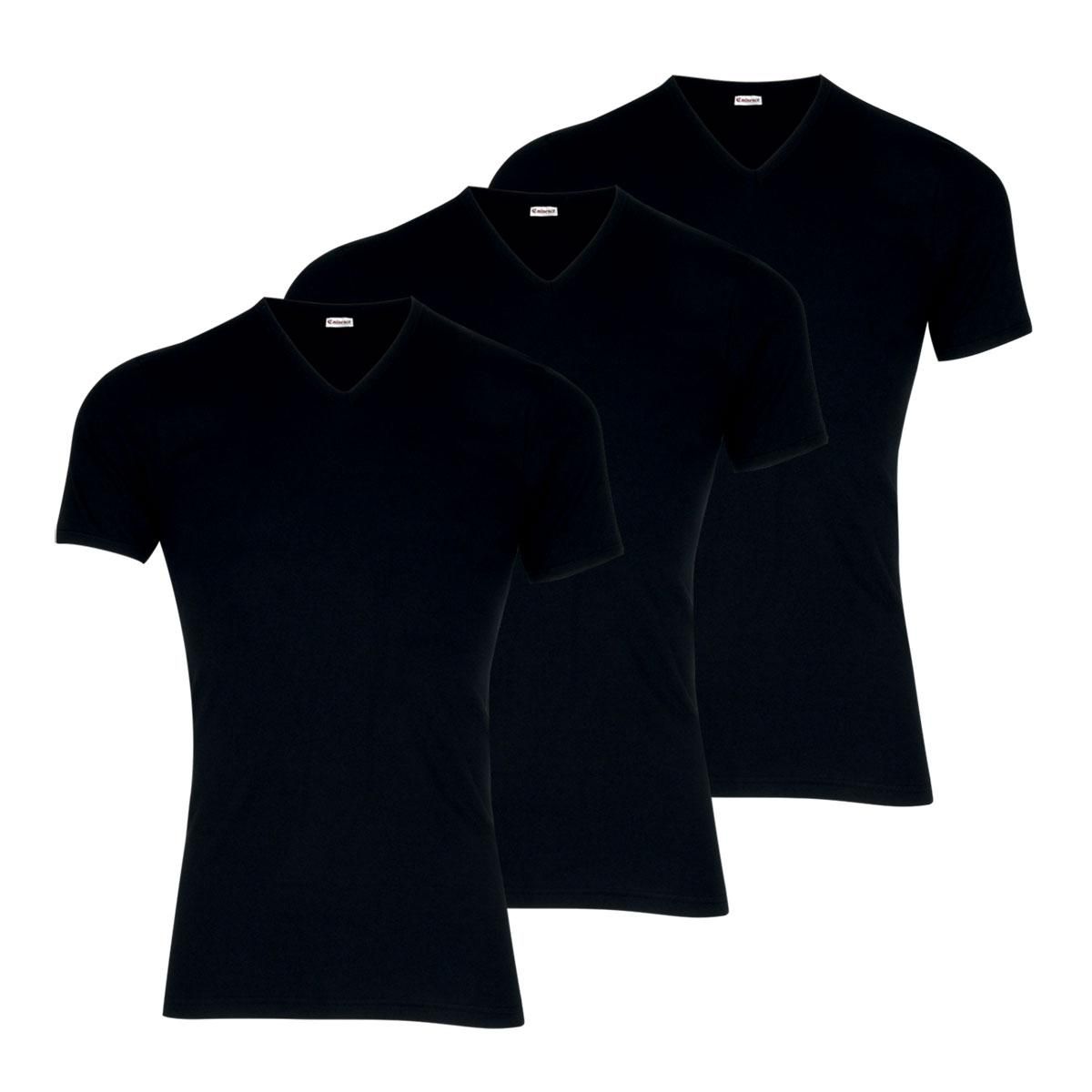 Eminence Lot de 3 tee shirt homme col V Les Classiques pas cher