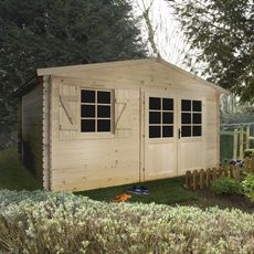 Abri de jardin Lagor en bois - 14 m²
