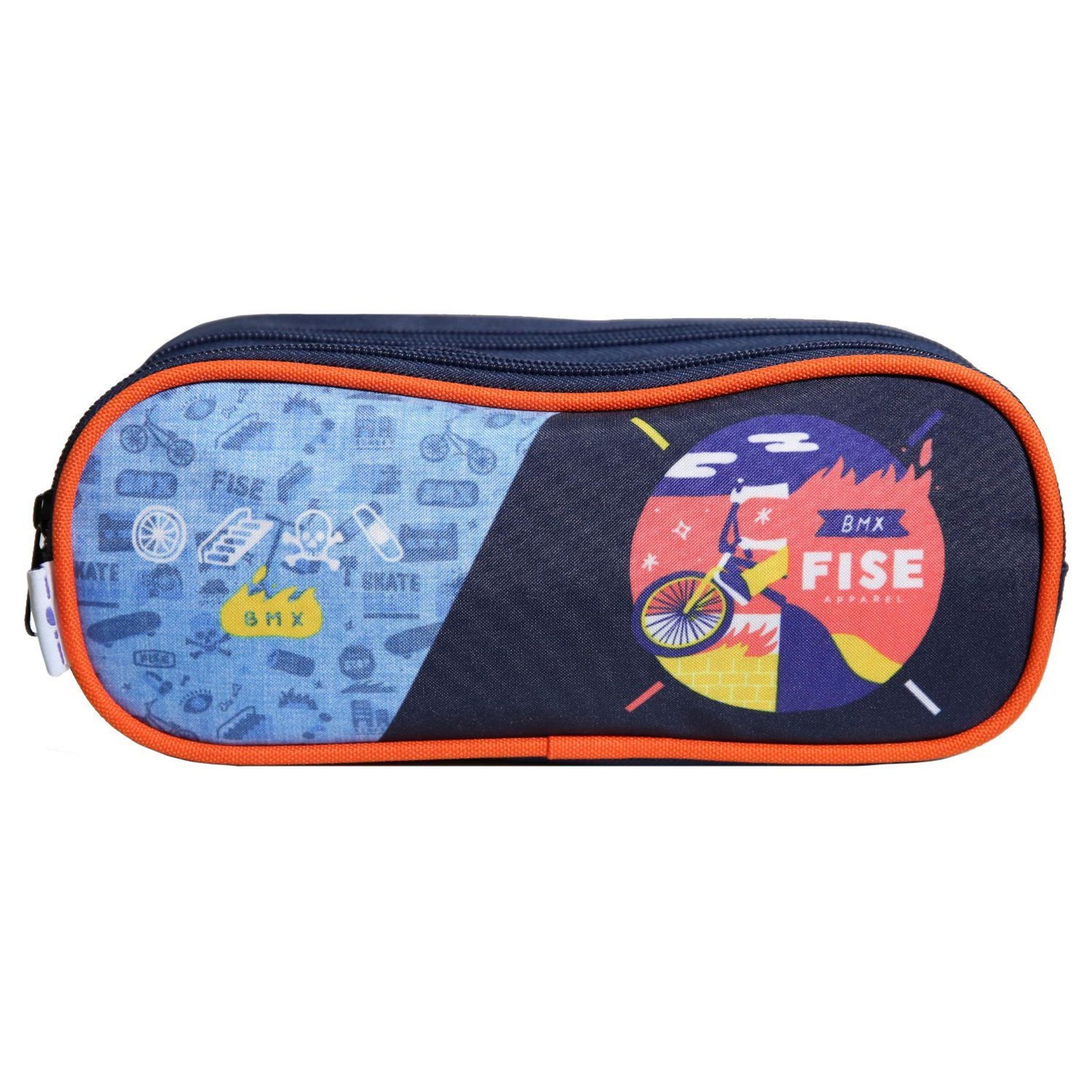 Trousse scolaire 2 compartiments Phileas Football Bleue Bagtrotter