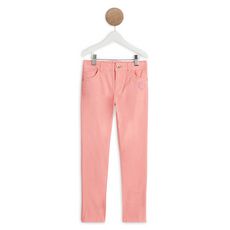 IN EXTENSO Pantalon twill fille (rose corail)