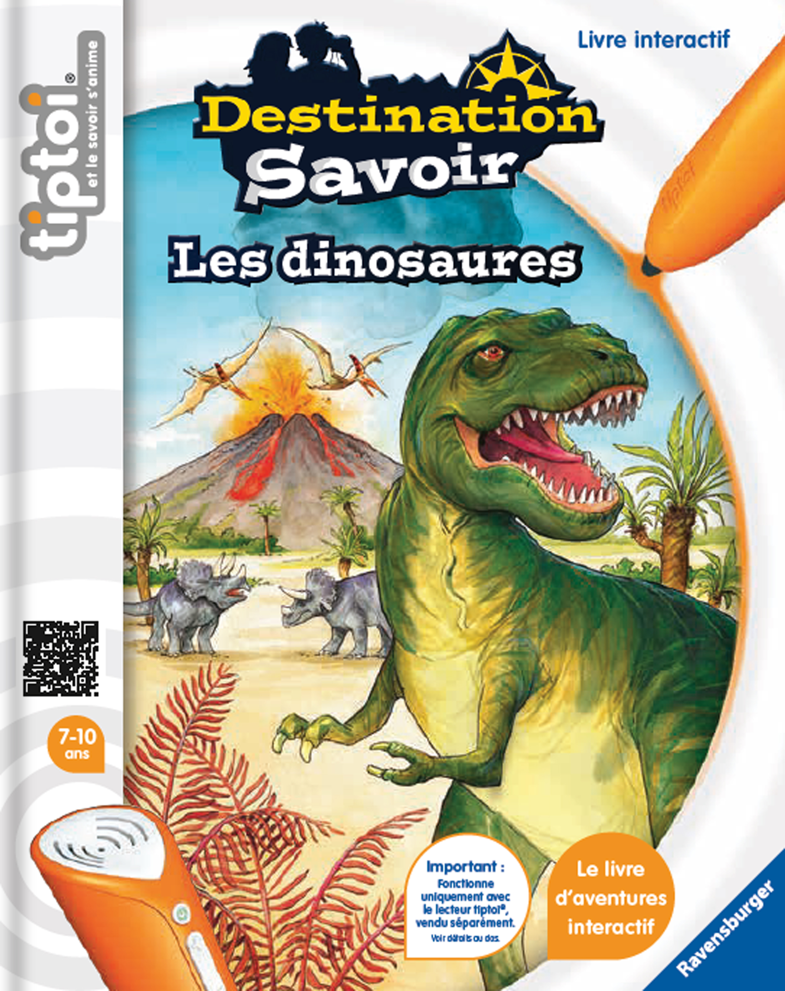 RAVENSBURGER Livre Tiptoi - Les dinosaures - Destination Savoir pas cher 