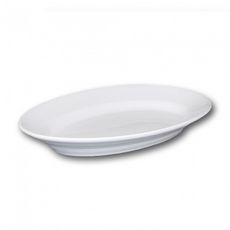 Plat ovale porcelaine blanche - L 38 cm - Tivoli