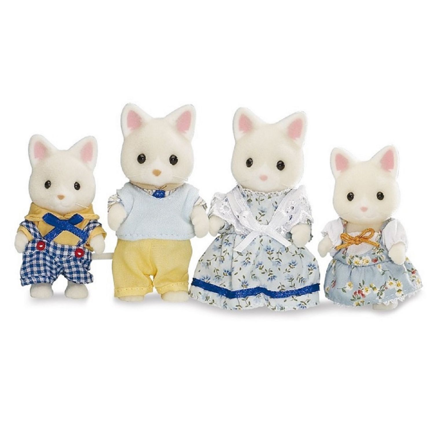 Ludendo - Sylvanian Families 5373 : La famille chat blanc - Poupées - Rue  du Commerce