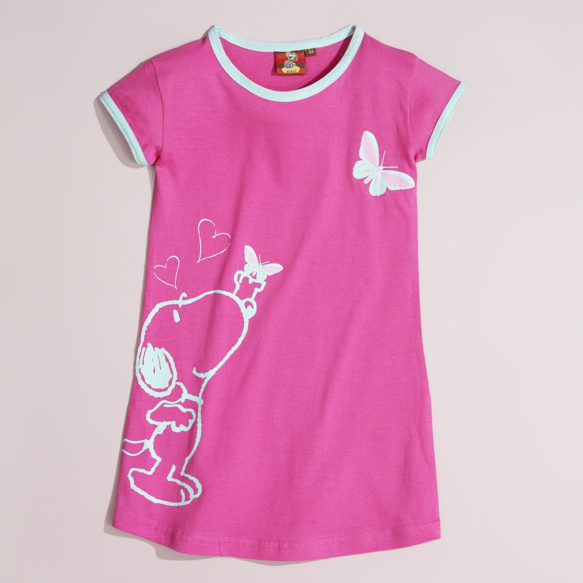 SNOOPY Chemise de nuit manches courtes fille pas cher Auchan