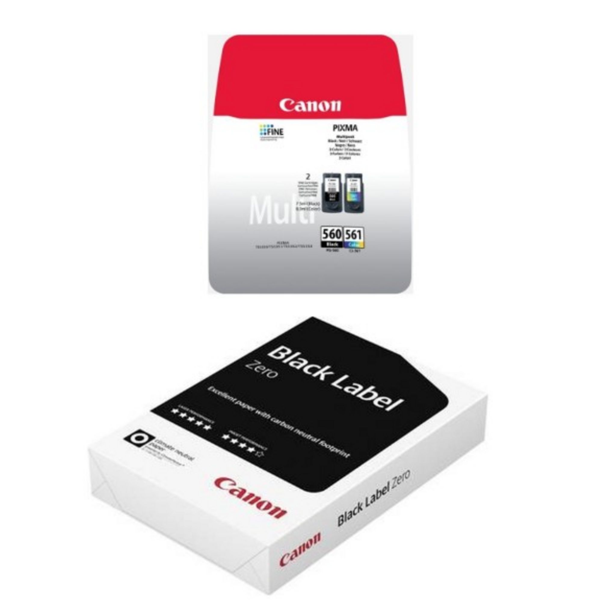 CANON Pack Cartouches d'encre PG-560/CL-561 Noir & Couleur +