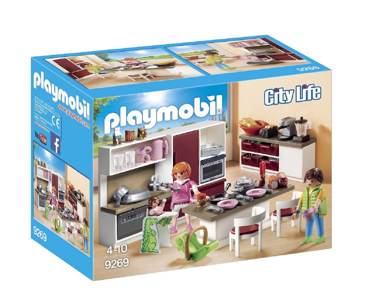 Playmobil 70206 Dollhouse : Cuisine familiale - Jeux et jouets