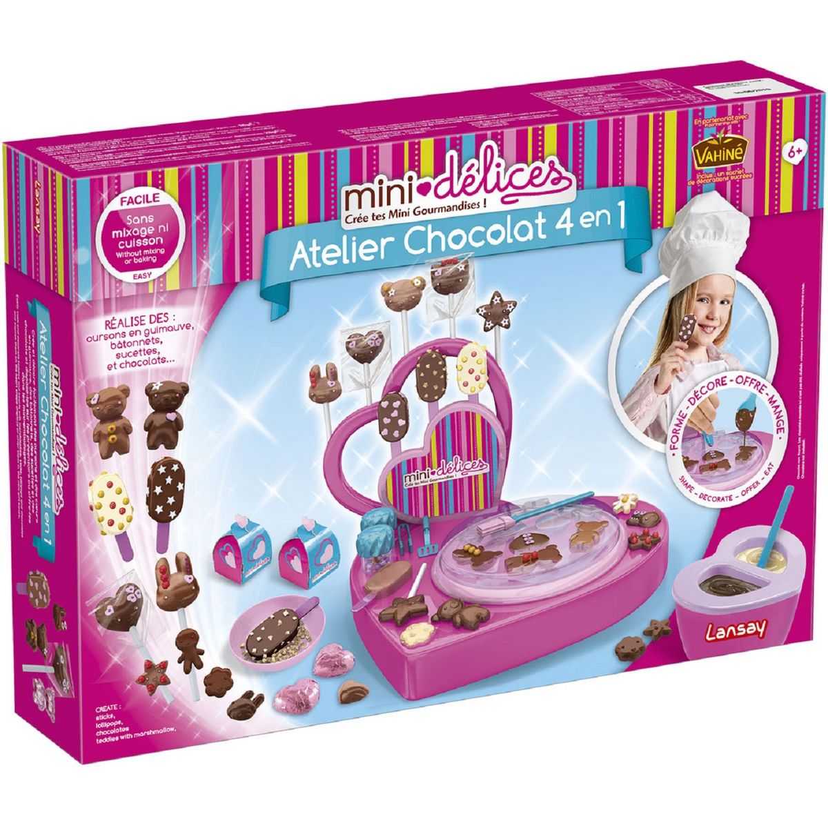 LANSAY Mini délices super atelier chocolat 4 en 1 pas cher 